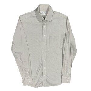Spier & Mackay Handmade Custom Dress Shirt Striped Slim Fit Large